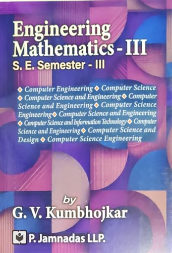 P. Jamnadas LLP| Engineering Mathematics-III |S.E. Semester-III |Computer Science and Engineering| By G.V. Kumbhojkar (Pregnancy Yoga)