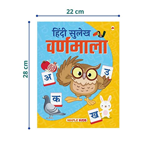 Hindi Sulekh - Varanmala - Handwriting Practice Workbook for Kids 3-6 Years Old