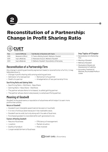 Arihant CUET UG Accountancy Chapterwise Notes & Question Bank 2026 | Based on Latest NTA Pattern | Chapterwise Quick Notes, NCERT Based MCQs, Case & ... + CUET 2025 Solved Paper | English Medium