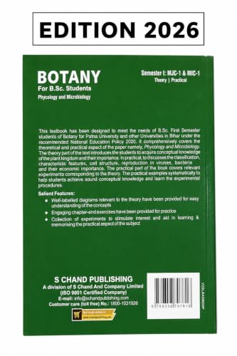Botany For B.Sc. Students Semester I: MJC-1 & MIC-1 | Phycology and Microbiology - NEP Bihar Universities