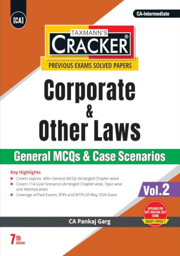 Taxmann's CRACKER COMBO for CA Inter | Sept. 2026/Jan. 2027 Exams | Group I – Papers 1 to 3 | CRACKER Series | Advanced Accounts, Law, and Tax | June 2026 Edition | Set of 3 Books