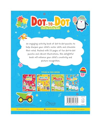 Dot To Dot | First Fun Activity Book For Kids | Beginner Connect-The-Dots Puzzles | Ages 4–7 | 2+ Hours Of Creative Play