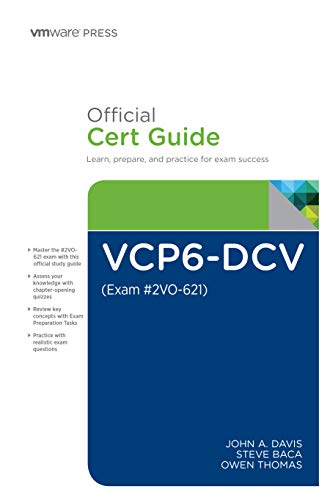 VCP6-DCV Official Cert Guide (Exam #2V0-621) book cover