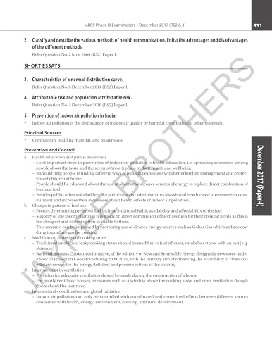 Community Medicine Solved Question Papers