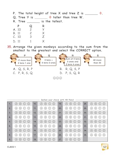 MTG International Mathematics Olympiad (IMO) Workbook Class 1 - Chapter-wise MCQs with Achievers Section - SOF Olympiad Books For 2026-27 Exam