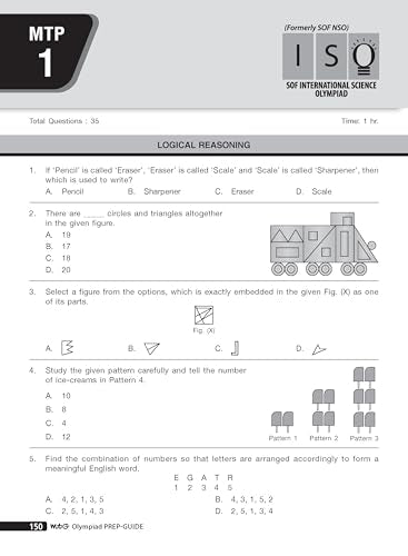 MTG Science (ISO) Olympiad Prep Guide Class 3 | Detailed Theory, Exercise with Self Test For Practice | SOF Olympiad Books For Exam 2026-27 (Useful For Level-1 & 2)