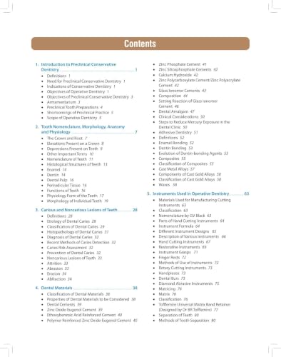 Textbook of Preclinical Conservative Dentistry, 4/E for 2nd Year BDS Students | Dental Caries, Materials, Cast Metal, Amalgam and Composite Restorations | Viva Questions and Glossary