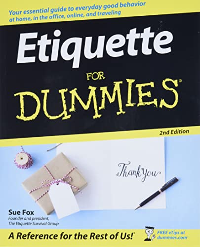 Etiquette for Dummies (2nd Edition) book cover