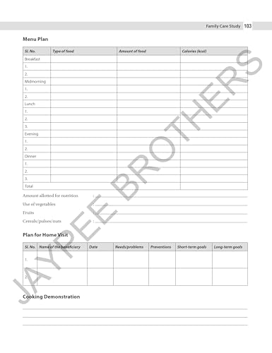 Community Health Nursing-II Record Book, 3/E for BSc Nursing 7th Semester | Complete Clinical Logbook with Family Care Study, Home Visits and PHC Posting Records: Record Book for BSc Nursing Program