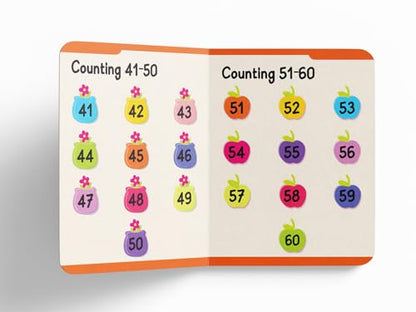 Early Learning Padded Book of Numbers: Board Book for Kids | Learn Counting from 1 to 20 with Bright and Engaging Pictures | Durable Padded Board Book for Babies, Toddlers & Preschoolers | Ages 0–5 Years