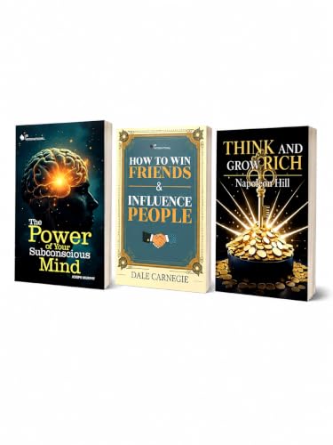 The Power of Your Subconscious Mind + How to Win Friends and Influence People + Think and Grow Rich | Combo Set of 3 Books | Joseph Murphy, Dale Carnegie, Napoleon Hill | For Personal Growth & Success