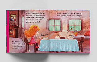 Princess Fairy Tales: Ten Traditional Fairy Tales For Children (Abridged and Retold With Large Font For Easy Reading) 8 Inches X 8 Inches - Hardback
