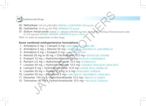 Pharmacological Classification of Drugs with Doses and Preparations, 7/E for MBBS Students & NEET PG | Ready Reckoner of Drug Classification Charts, Doses, Brand Names and Complimentary Drug Atlas: 1