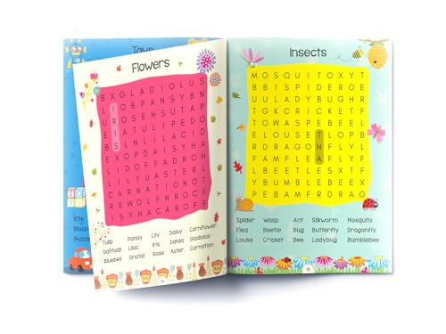 Word Search: First Fun Activity Book for Kids | Beginner Puzzles to Build Vocabulary | Ages 4–7 | 2+ Hours of Interactive Learning