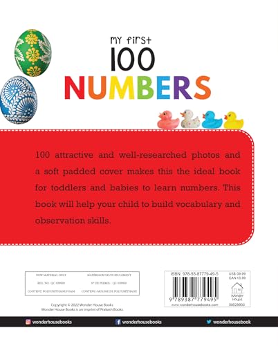 My First 100 Numbers: Padded Board Book for Kids | Learn Counting from 1 to 100 with Bright and Engaging Pictures | Early Learning Book for Babies, Toddlers & Preschoolers | Ages 0–5 Years