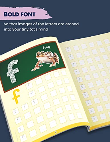 Blossom English Alphabet Writing Book for Kids | ABCD Small Letter Practice and Activities for Nursery Children | 104 Practise Boxes for each Letter [Paperback] Content Team at Target Publications
