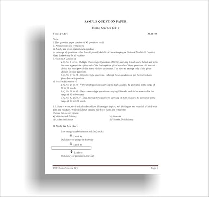 TOP NIOS Class 12 Home Science T-321 English Medium Guide (Including Objective Type MCQs) | Updated with Latest Syllabus and Exam Pattern as per NIOS Latest Notification