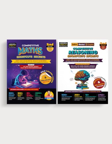 Examcart All Competitive Exams Books Combo 2026 | Short Maths By D.P. Singh + Reasoning | NRA CET, SSC, Bank, Railway, Defence, Police And All Government Exams (English) (2 Books Combo)