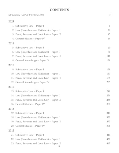 Singhal's Uttar Pradesh UP Civil Judge (Junior Division) Mains Examinations Previous Years Solved Papers (2003-2023) | Updated with New Criminal Enatments- 2023 by Singhal Law Publications