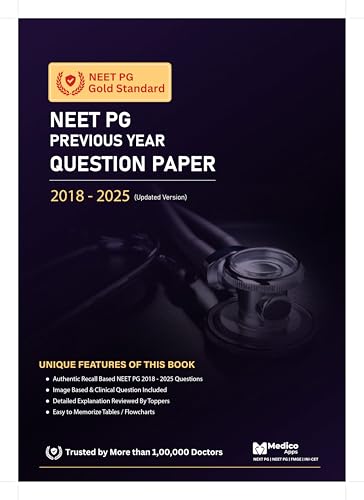 NEET PG NBE Solved Question Papers & PYQs with Expert Explanations, Solutions Printed Book