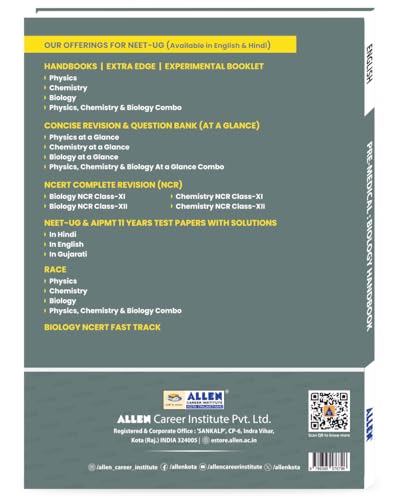 ALLEN Biology Handbook For NEET (UG) Exam (English)