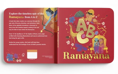 ABC Series- Ramayana: A First Introduction to the Hindu Mythology for Kids – Learn the Great Indian Epic from A to Z with Beautiful Illustrations I Timeless Values and Cultural Heritage [Select Learning]