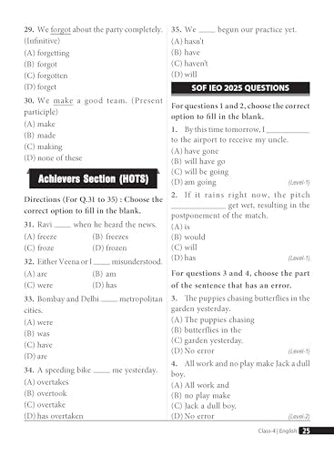 MTG English (IEO) Olympiad Prep Guide Class 4 | Detailed Theory, Exercise with Self Test For Practice | SOF Olympiad Books For Exam 2026-27 (Useful For Level-1 & 2)