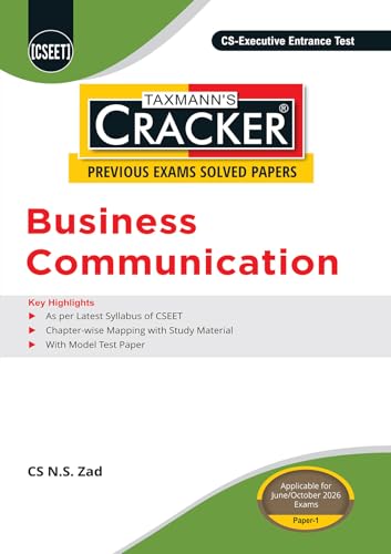 Taxmann's CRACKER Combo for CSEET | June/Oct. 2026 Exams – Papers 1 to 4 | CRACKER Series | BCOM, FOA, E&BE, and BL&M | March/May 2026 Editions | Set of 4 Books