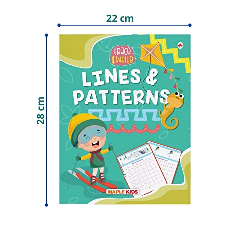 Lines and Curves - Pattern Writing - Writing Practice Book for Kids - 2 to 5 Years Old Kids - Learn and Practice - Tracing Book for Toddlers, Nursery, Pre School Children