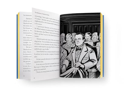The Adventures of Sherlock Holmes Illustrated Abridged Children Classics English Novel with Review Questions Hardback