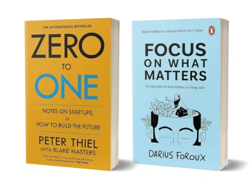 Zero to One & Focus on What Matters – 2 Books Combo Set | Entrepreneurship, Innovation, Productivity & Personal Growth Books