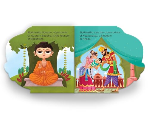 My First Shaped Board Book: Illustrated Buddha Hindu Mythology Picture Book for Kids Age 2+ (Indian Gods and Goddesses)