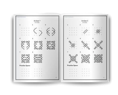 Mindful Kolam Art Volume 3 | 50 Step-by-Step Sikku Kolam and Muggulu Designs with 4 and 5 Dots | Drawing and Coloring Book with Practice Grids | Art Activity for Adults and Kids (Mindful Art Therapy)
