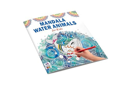 Mandala Sea Animals Art Coloring Book for Kids | 30 Ocean-Themed Mandala Designs to Enhance Art Coloring, Drawing & Focus | High Quality Premium Paper | Perfect Gift for Children & Teens
