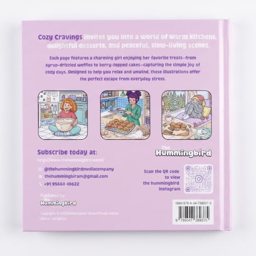 Cozy Cravings Colouring Book – Cute Dessert Colouring Book for Adults, Teens & Kids | Girly Moments, Cozy Girl Moments, Cakes, Coffee, Ice Cream, Sweet Treats & Easy Colouring Pages (Cozy Series)