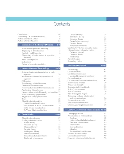 Textbook of Operative Dentistry, Including Conservative and Restorative Dentistry 6/e | (PB - 2026)