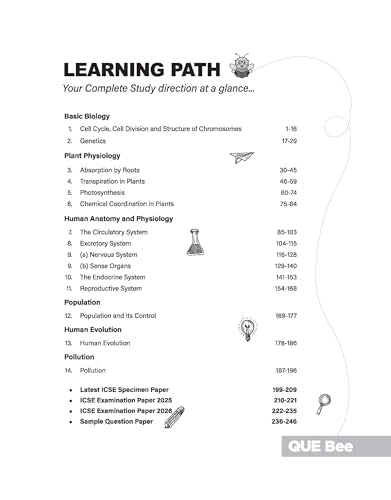 Arihant ICSE Biology Class 10 Exam 2026-27 | Quick Theory, Exam Pattern Questions & Sample Papers | As per Latest ICSE Syllabus | Que Bee 2nd Edition 2027