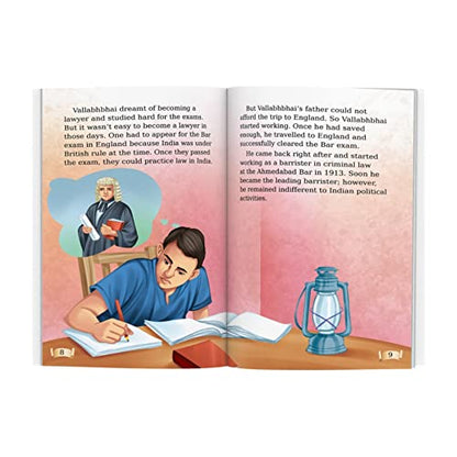 Story Books for Kids (Set of 5 Books) (Illustrated) - Indian Freedom Fighters - Biographies for Children - 6 Years to 10 Years Old - Gandhi, Patel, Nehru, Subhash Chandra Bose, Bhagat Singh