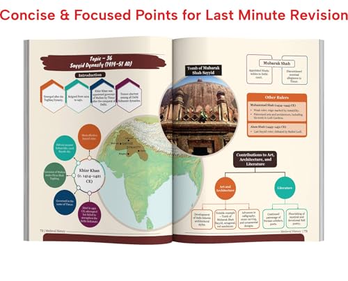 Disha Medieval History of India Simplified for UPSC & State PSC Civil Services Exams | 4 color Book Powered with Infographics, Mindmaps, Pictures & Tables