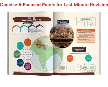 Disha Medieval History of India Simplified for UPSC & State PSC Civil Services Exams | 4 color Book Powered with Infographics, Mindmaps, Pictures & Tables