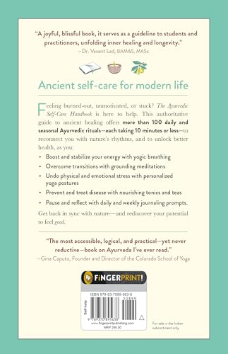 The Ayurvedic Self-Care Handbook: Holistic Healing Rituals for Every Day and Season