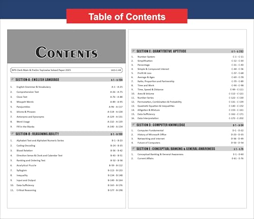 Disha IBPS Bank Clerk Guide for Preliminary & Main Exams with Chapter-wise PYQs 15th Edition | 42 Chapters | 4100+ MCQs | Fully Solved