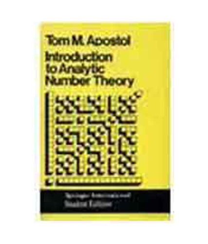 Introduction To Analytic Number Theory [Paperback] [1998] T M Apostol book cover