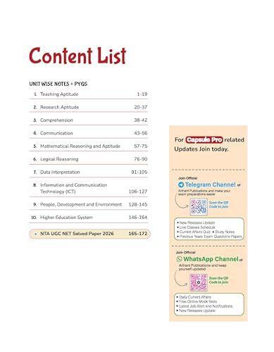 Arihant UGC NET/JRF/SET Paper 1 Capsule Pro | Teaching & Research Aptitude | Complete Syllabus, PYQs & 2026 Solved Paper | Advanced Notes for Smart Prep | English Medium