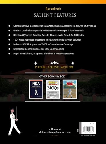 Mission NDA Book 2026 | New Pattern English | In-depth NCERT Study Notes | Level wise Mathematics | Latest Edition for NDA Written Exam Preparation
