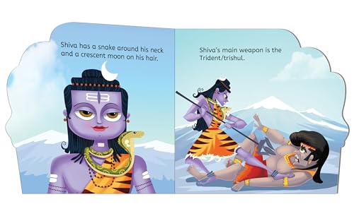 My First Shaped Board Book: Illustrated Lord Shiva Hindu Mythology Picture Book for Kids Age 2+ (Indian Gods and Goddesses)
