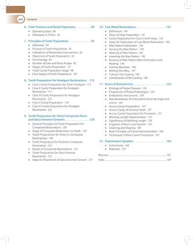 Textbook of Preclinical Conservative Dentistry, 4/E for 2nd Year BDS Students | Dental Caries, Materials, Cast Metal, Amalgam and Composite Restorations | Viva Questions and Glossary