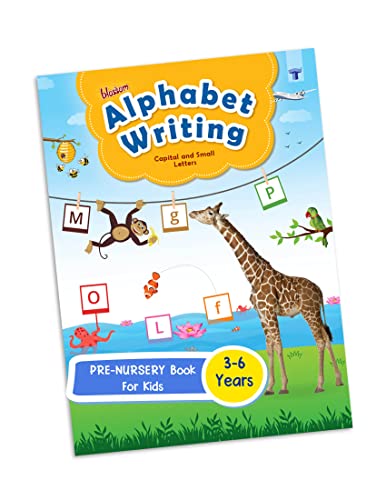 Blossom English Alphabet Writing Book for Kids | 3 to 5 Year Old | ABCD Capital and Small Letter Practice and Activities for Nursery Children | 55 Practice Boxes for each Letter [Paperback] Target Publication