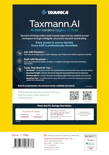 Taxmann's Income-Tax Act 1961 [Finance Act 2026] – Most Authoritative Reference on Direct Tax—Presenting the Full Text of the Act alongside the Finance Act 2026 | STT & CTT Provisions | Others