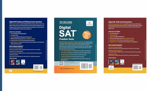Digital SAT Prep Combo 2026-2027: Study Guide with 2000+ Questions Across 5 Full-Length Tests and Practice Questions for Reading, Writing, and Math